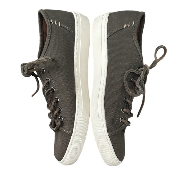 FRYE Men’s Justin Low Lace Army Green 8.5 - Picture 6 of 8